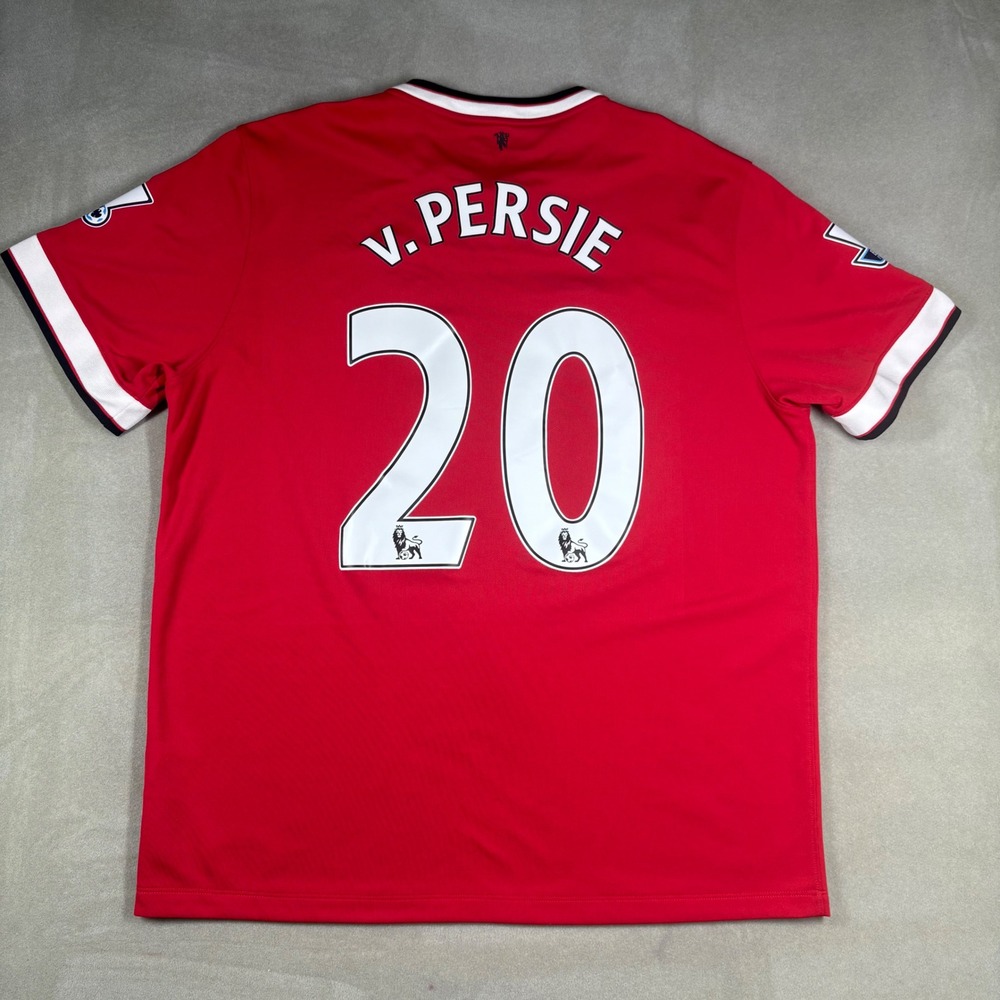 Nike Manchester United 2014 Home Jersey Van Persie 20 Red XL Soccer Shirt